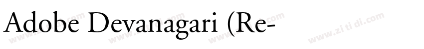 Adobe Devanagari (Re字体转换